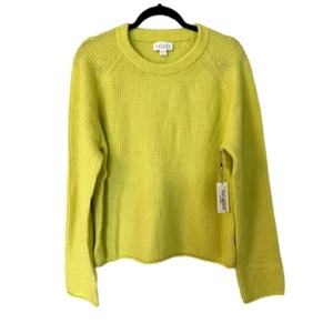 Maglione Velvet by Graham & Spencer manica lunga misto lana in citron taglia XL nuovo con etichette - Foto 1 di 8