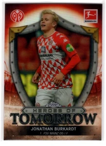 2021 Topps Chrome Bundesliga Jonathan Burkardt Heroes of Tomorrow #HT-JB Mainz - Imagen 1 de 1