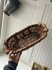 large rectangle Bread basket With Handles Cottage Core