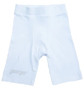 Boy's Baseball Softball Compression Sport Shorts with Built in Cup Pocket White  - Picture 1 of 3