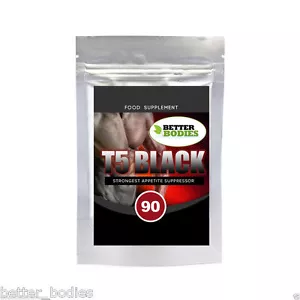 Píldoras para quemar grasa extra fuertes negras T5 T8 quemadores de grasa pérdida de peso adelgazamiento - Imagen 1 de 5