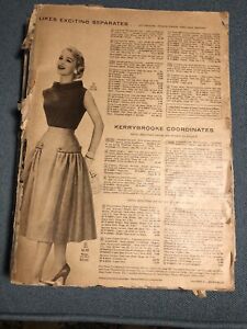 Sears Catalog, Vintage 1954 Spring/Summer, Damaged 