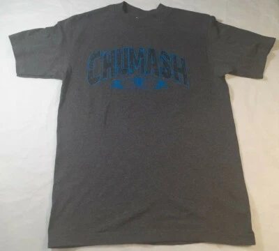 Camiseta Shaka Active Para Hombres Gris Oscuro Manga Corta Chumash Native Nation Talla Med Foto 1 de 4