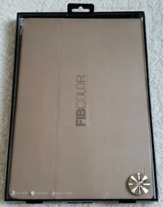 For iPad AIR 2 X-Level FIBCOLOR Ultra Slim Full Cover Flip Case / Stand GOLD - Picture 1 of 10