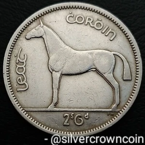 Ireland Eire Half Crown 1963. KM#16a. 1/2 Dollar coin. Horse. Animals. Harp. - Picture 1 of 7