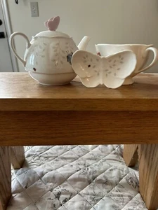 Lenox SCHMETTERLINGSWIESE stapelbares Teeservice Teekanne Tasse mit Beutelhalter - Bild 1 von 6