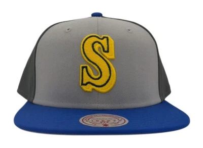 Gorra Mitchell & Ness MLB Seattle Mariners Triple Play Liberty Fit Snapback, Nueva Foto 1 de 4
