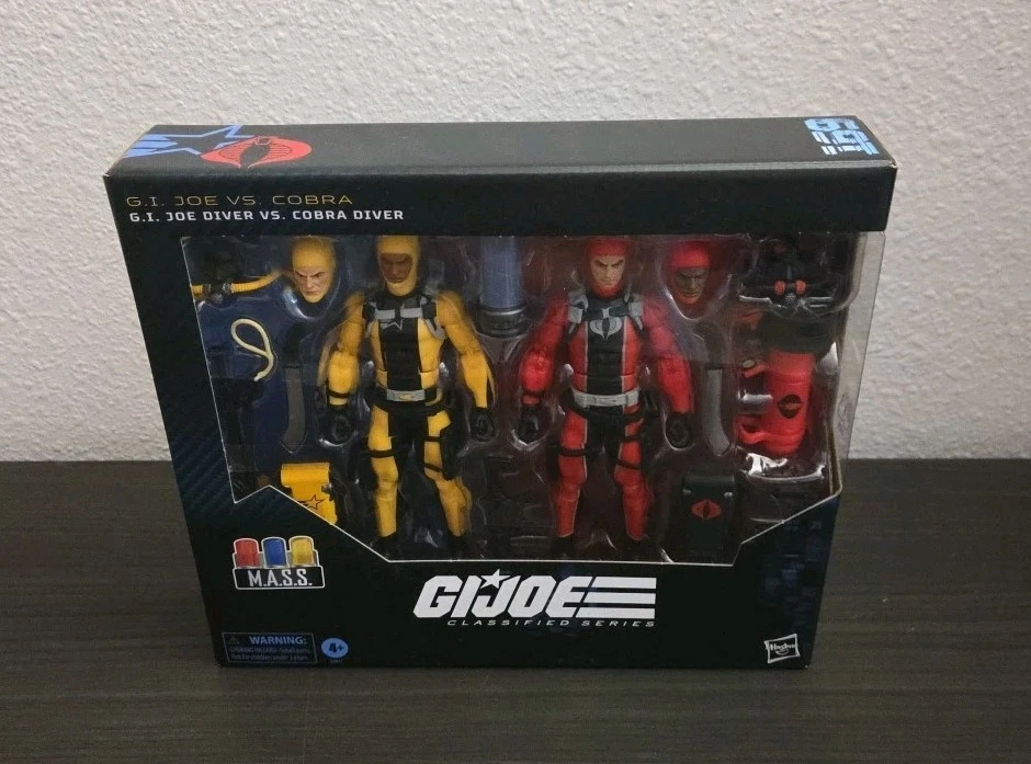 HASBRO G.I. SERIE CLASIFICADA JOE #169 GI JOE DIVER VS COBRA DIVER PAQUETE DE 2 6" 🆕✅ Foto 1 de 1