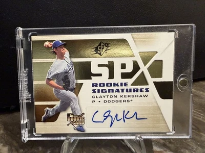Clayton Kershaw RC Auto - 2008 SPx Rookie Signatures  #151 (AU, RC) - Image 1 of 4