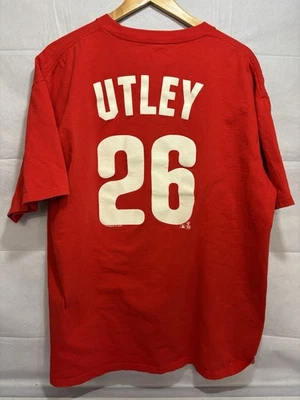 Philadelphia Phillies Shirt 2008 World Series Team Logo Tee Men’s XL Chase Utley - Image 1 of 4