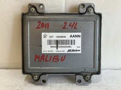 Chevrolet Malibu 2011 2,4 L ECU ECM computadora de control del motor OEM 12638026 AANN Foto 1 de 4
