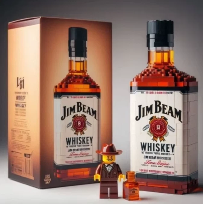 ¡NUEVO! Juego de bloques de construcción JIM BEAM diseño sin usar, en caja, botella JIM BEAM (SIN CAJA) Foto 1 de 1