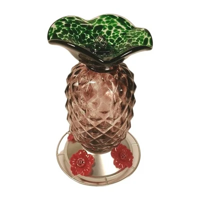 Ultimate Innovations, alimentador de colibrí de vidrio con protector de foso y abeja, Foto 1 de 4