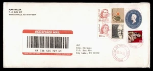 DR WHO 2000 $5/$2 REGISTERED UPRATED STATIONERY MORGANVILLE NJ w9622 - Picture 1 of 2