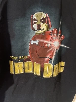 Vintage Big Dogs Mens XL BLACK  T-Shirt Extra Large Tony Bark is IRON DOG 2000s - Image 1 of 4