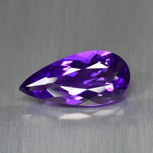 Pera 12,07 quilates_Exquisita piedra preciosa de amatista púrpura natural _Bolivia - Imagen 1 de 1