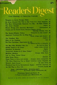 Reader's Digest Aus. - September 1946 - Henry Hazlitt + George Agnew Chamberlain - Picture 1 of 2