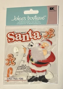 Pegatinas de álbum de recortes de Navidad Jolee's Boutique - Nuevas en paquete - Papá Noel clásico - Imagen 1 de 4