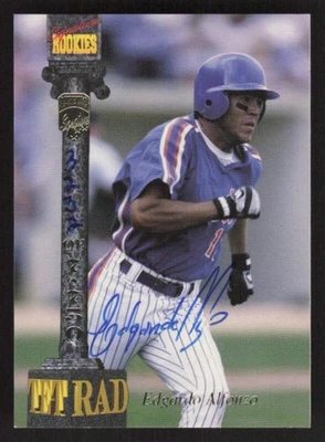 1994 SIGNATURE ROOKIES TETRAD EDGARDO ALFONZO LXXXIV AUTOGRAPHS 3232/7750 METS - Image 1 of 2
