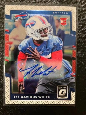 Donruss Optic Tre'Davious White Rookies 2017 automático radiocontrol novato #102 Bills Foto 1 de 2