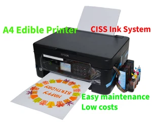 Brand New Edible Printer Bundle with Edible Ink System for cake coffee bread - Picture 1 of 2