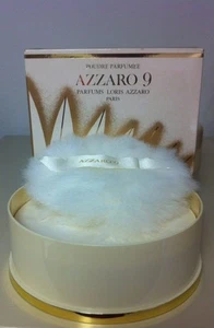 AZZARO 9 PERFUMED DUSTING POWDER 5.3 OZ / 150 G NIB VINTAGE - Picture 1 of 1