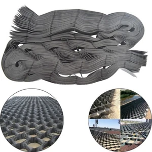 HDPE Ground Grid Honeycomb Geocell Permeable Pavers Geocellular 2.5m*8m*0.1m - Picture 1 of 17