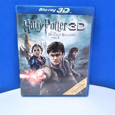 Blu-Ray The Deathly Hallows Part 2 Harry Potter 2 Disc Set 3D D202-1 - Image 1 of 4