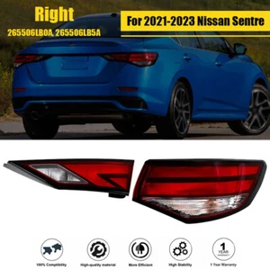Fit For Nissan Sentre 2021-2023 Red Inner+Outer Right Passenger Side Taillights - Picture 1 of 12