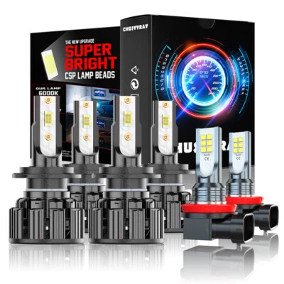 Faro antiniebla alto/bajo LED para Mercedes-Benz E350 B200 2008 2009 2010 2011 6 piezas Foto 1 de 4