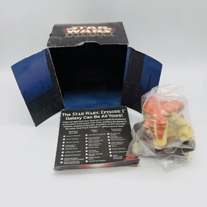 1999 STAR WARS EPISODE 1 - KFC/TACO BELL - JAR JAR BINKS SQUISHY TOY - W/BOX - Picture 1 of 5
