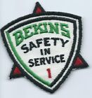 Bekins safety in service 1. truck driver patch 3-1/2 X 3  Cheesecloth back #2255
