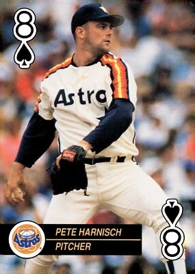 1992 U.S. Playing Card Co. Baseball Aces Playing Cards #8 Pete Harnisch - Image 1 of 2