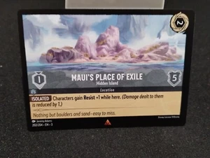 Disney Lorcana Maui's Place of Exile Hidden Island 202/204 Into the Inklands - Picture 1 of 2
