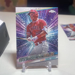 2024 Topps Chrome Mike Trout Stars of MLB # CSMLB-2 Los Angeles Angeles Angels - Picture 1 of 2