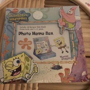 2004 SpongeBob Squarepants Photo Memo Box Nickelodeon New Old Stock - Picture 1 of 2