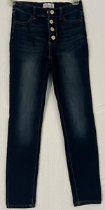 Jordache Girls High Rise Super Skinny Dark Blue Stretch Jeans Size 10 - Picture 1 of 6