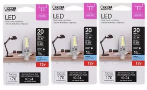 Feit Electric BP20G4/850/LED LED Bulb T4 G4 Daylight 20 Watt Equiv. Clear 3-PACK - Picture 1 of 4