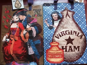 1 Virginia Theme Trader Joe's BAG reusable Shopping grocery Tote ECO bag NWT - Picture 1 of 2