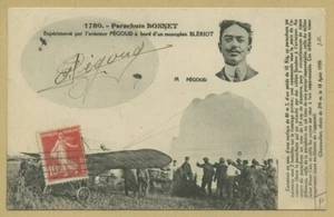 Adolphe Pégoud (1889-1915) - Aviateur français - WWI - Rare photo-carte signée - Foto 1 di 2