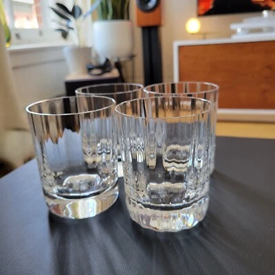 Baccarat Montaigne Optic Crystal Tumblers Lowball Whisky Rocks France - Image 1 of 4