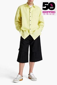 RRP€295 ACNE STUDIOS Linen Button-Up Shirt IT48 US38 M Side Slit Oversize - Picture 1 of 6