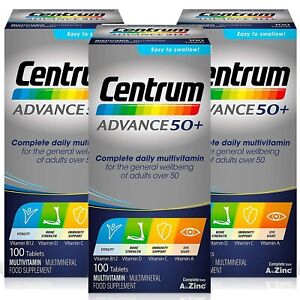 Centrum Advance 50+ Complete Daily Multivitamin | Bone, Immune, Eye -300 Tablets