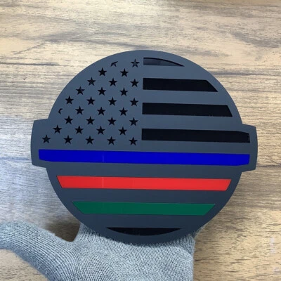 Grill Emblem Badge fits Nissan Titan 16-24 BLACK | BLUE RED GREEN AMERICAN FLAG - Image 1 of 2