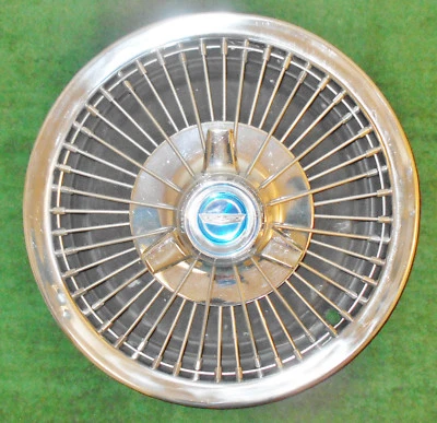 1966 1967 1968 1969 Ford Mustang Fairlane Falcon 14" SPINNER WIRE WHEEL COVER - Image 1 of 4
