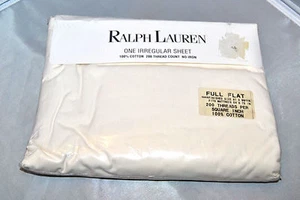 RALPH LAUREN WEISS OFF FULL SIZE FLACHES BLATT WERKSEITIG VERSIEGELT!! - Bild 1 von 5