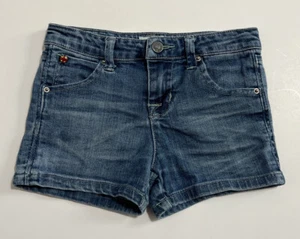 HUDSON Size 6 Denim Shorts Blue Jean Logo Stretch Girls - Picture 1 of 3