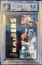 2012 Certified Jim Plunkett Fabric of the Game Gold Prime Patch /10 BGS 8.5 SP