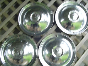1951 1952 1953 1954 KAISER FRAZER HENRY J MANHATTAN HUBCAPS WHEEL COVERS 15 IN - Picture 1 of 5