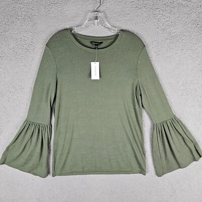 Banana Republic Luxespun Top Womens Medium Bells Sleeve Blouse - Image 1 of 4